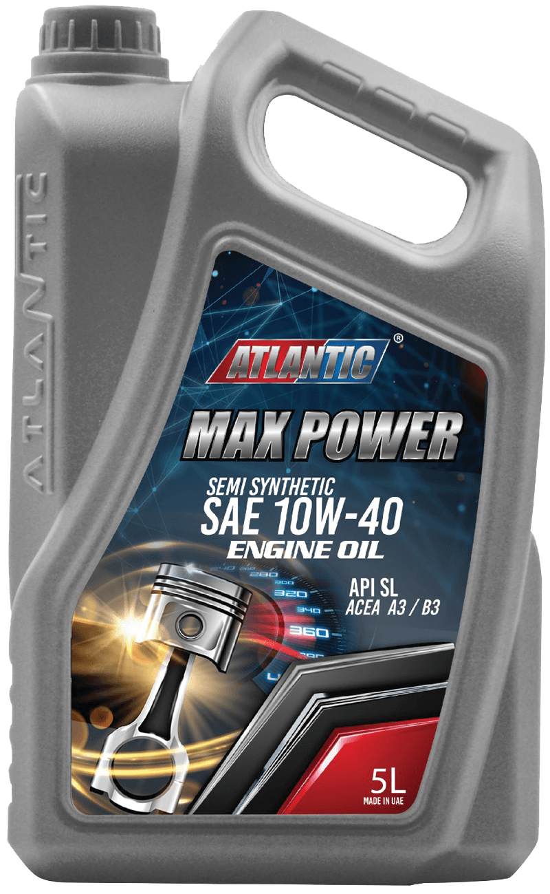 Atlantic Max Power Semi Synthetic Motor Oil SAE 10W-40 API SL/CF, A3/B3