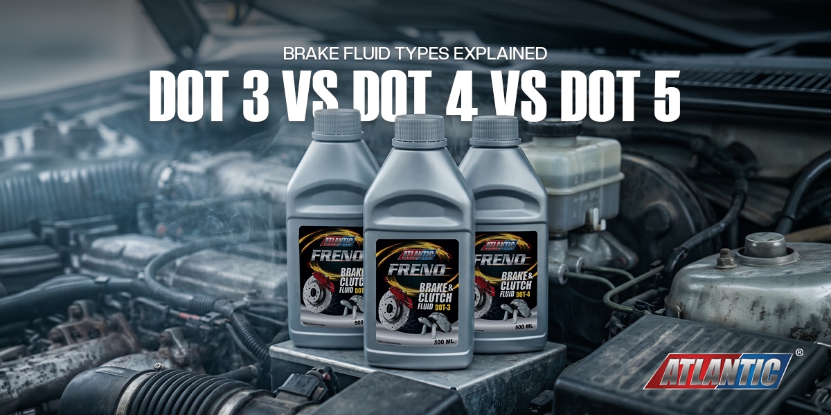 Brake Fluid Types Explained: DOT 3 vs DOT 4 vs DOT 5